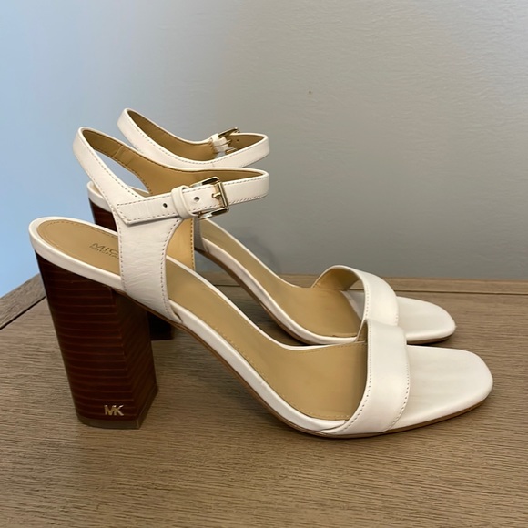 michael kors white heels